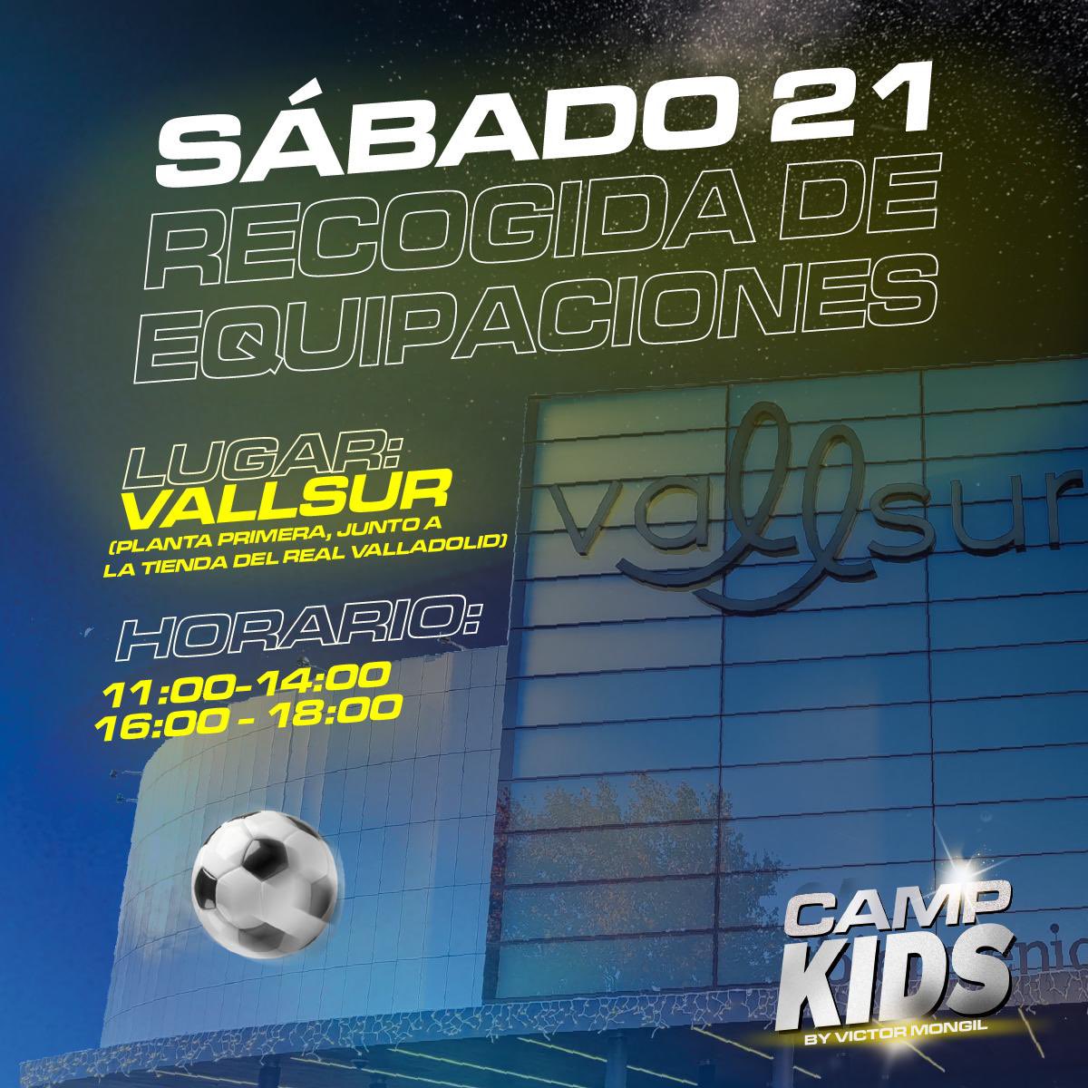 📢 ¡Atención equipo!

Este sábado 21 de diciembre realizaremos la entrega de equipaciones en el Centro Comercial Vallsur. 🏅👕

📍 Lugar: Planta 1ª 
🕚 Horario:
•Mañana: 11:00 a 14:00
•Tarde: 16:00 a 18:00

¡No olvides pasar a recoger la tuya! 💪🏽 Te esperamos.