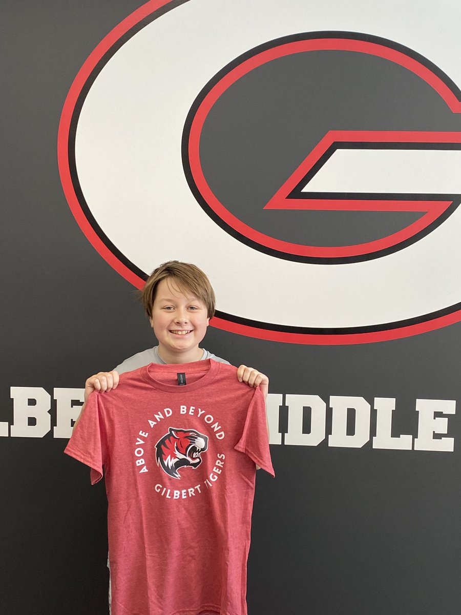 Logan Gibson is the first representative for GMS for above and beyond work helping out on scoreboard and cleaning up the gym after MS Basketball Games
#ServantLeadership