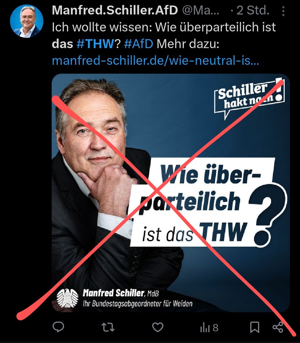 Afd: "warum mag uns keiner?"

Auch Afd: "lass mal einer ehrenamtlichen Org. "Stasitum" vorwerfen"
🙃🙃🙃
