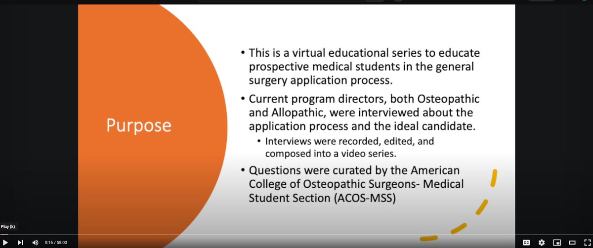 ACOSurgeons's tweet image. Attention medical students, ACOS presents &quot;Getting into a Surgical Residency,&quot; the first in a series of videos that address what Program Directors are looking for from prospective candidates! Watch this video today at facos.org/OS/Navigation/… @ACOS_MSS @SNMA @SNMApresident…