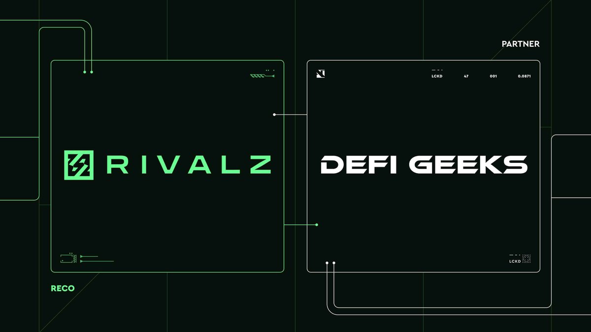 We are pleased to announce our partnership with Rivalz Network  

💚Rivalz Network is an artificial intelligence-based personal data monetization platform. 
Rivalz is the first player-to-AI network built on Dymension and backed by Celestia Labs

Defi Geeks community has been