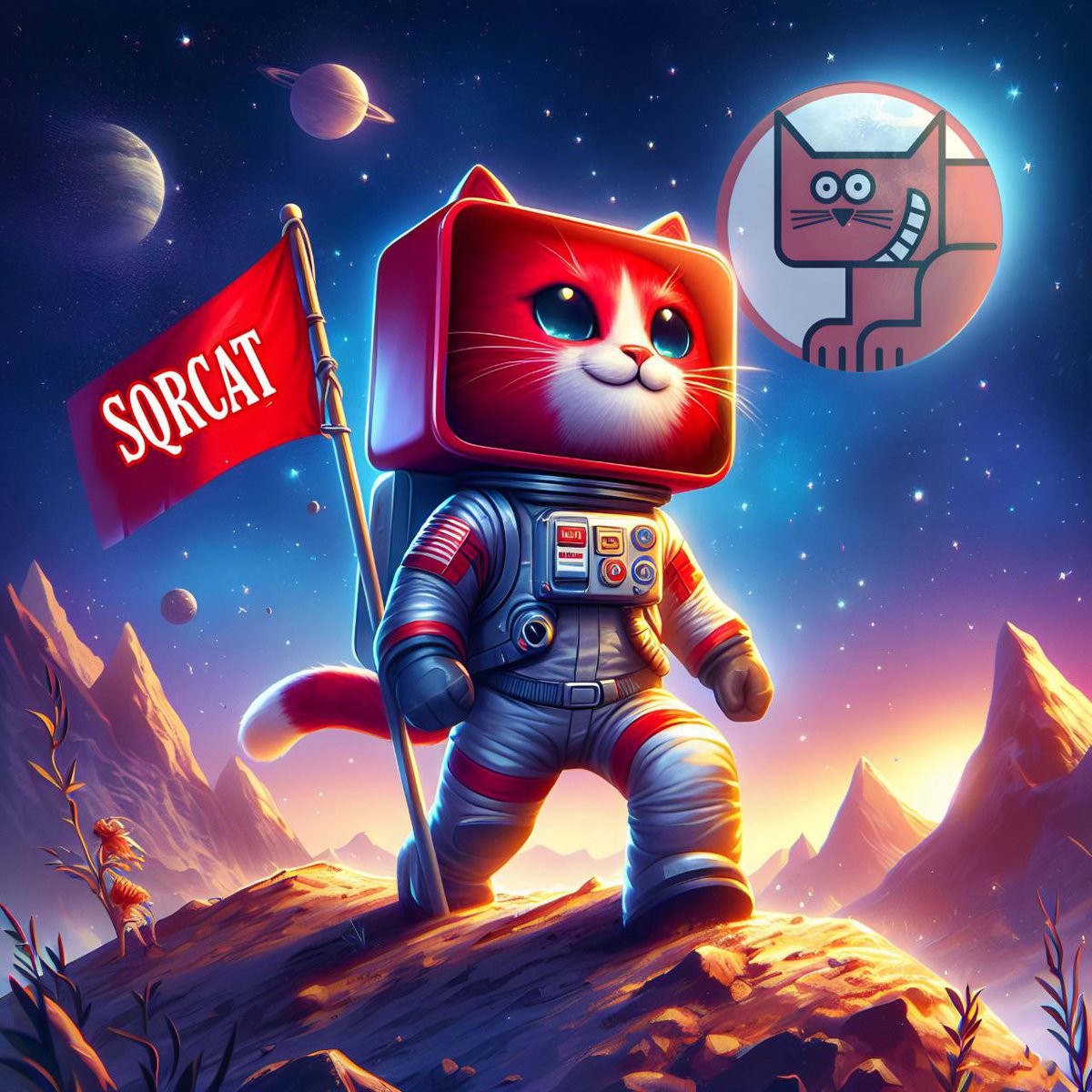 LaraJelita's tweet photo. @cryptogems555 To Mars we go, powered by #sqrcat #maximumfelinity https://t.co/rCQE7vO02P