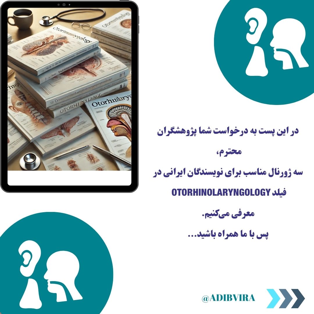 Adibvira1's tweet photo. Three Otorhinolaryngology Journals from Three Publishers https://t.co/TRuTn9iPWY
