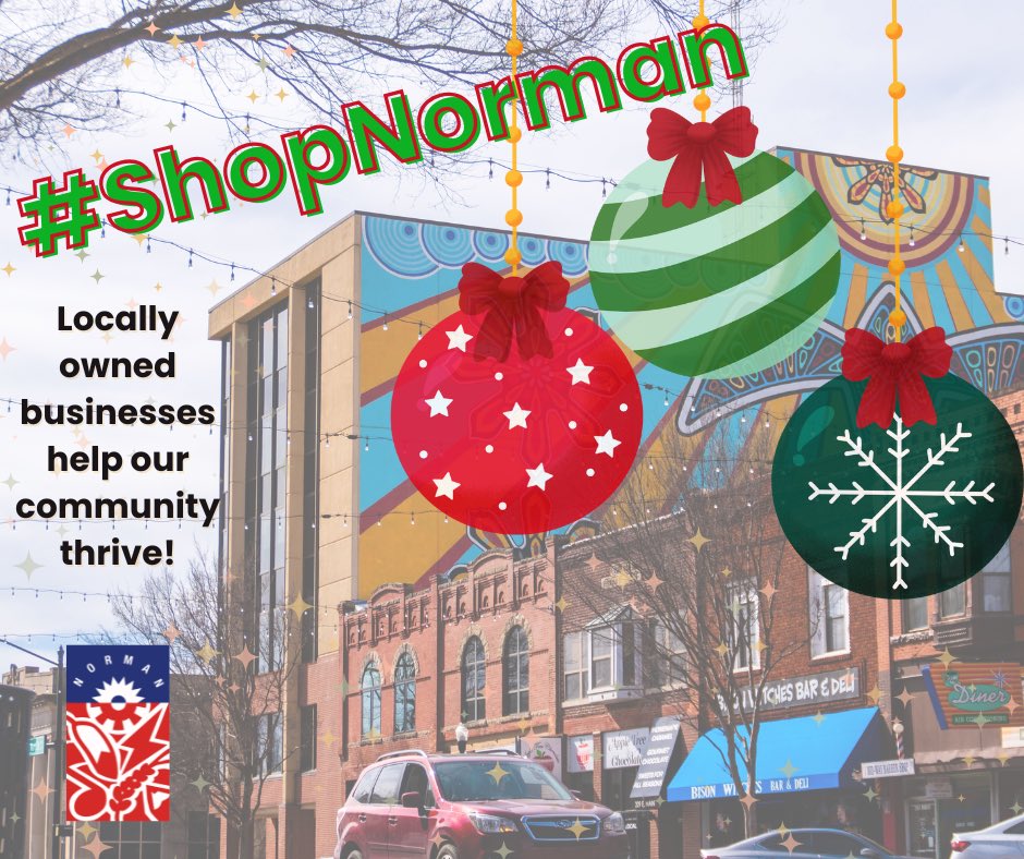 cityofnormanok's tweet image. 🛍️Remember to #ShopNorman first this holiday season! Shopping small &amp;amp; shopping local has a huge economic impact through the Local Multiplier Effect! 

🔎Learn more at amiba.net/local-multipli… &amp;amp; see additional information about shopping local at normanchamber.com/shop-norman/

#NormanOK
