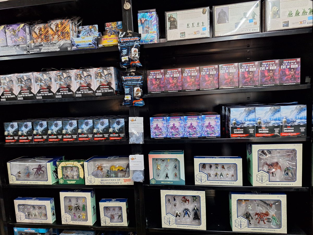 ADVENTURERS!!!  Need a last minute gift?  Critical Role Miniatures and Wizkids Mystery Booster Boxes are the perfect gift!  #darringtonpress  #criticalrole  #wizkids #explorersemporium #holidays