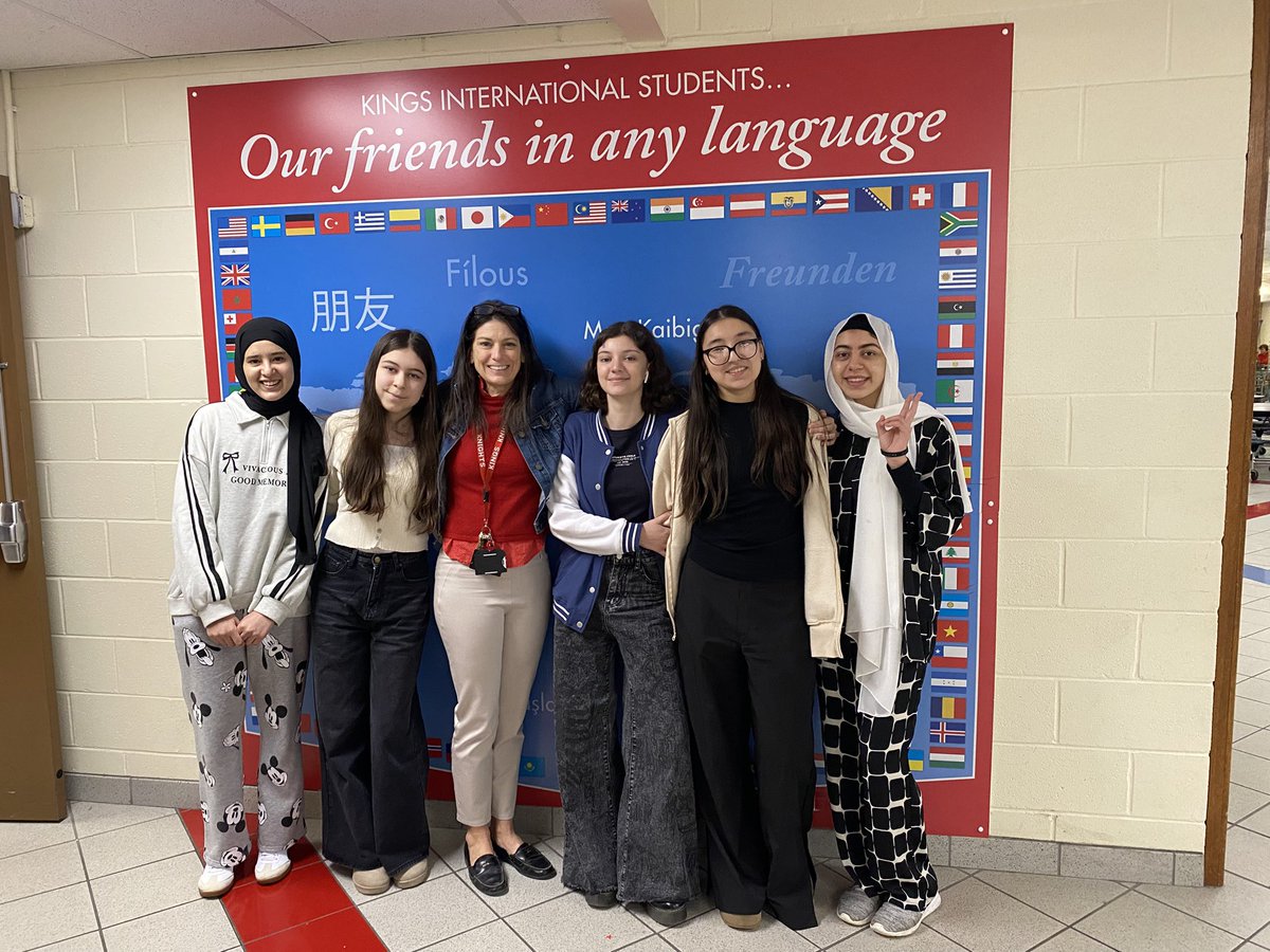 Celebrating  some of this semester’s new student by learning the idiom, “the more the merrier”. <a href="/Kings_Schools/">Kings Local Schools</a> @Kings_HS