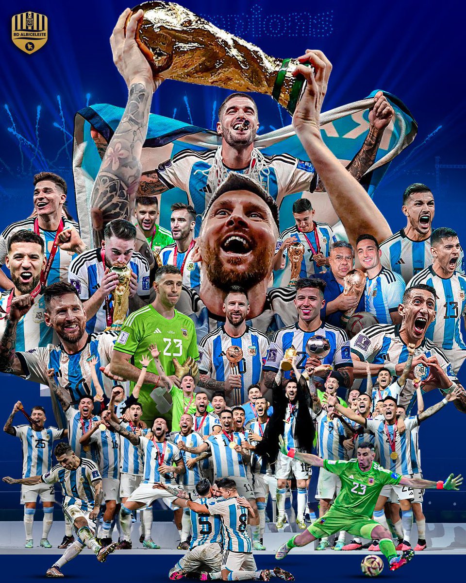 trsports_'s tweet photo. 🇦🇷🌟 Se cumplen DOS años de la coronación de Argentina en Qatar 2022. 

Un momento para toda la vida. 

Eternos. https://t.co/xoWHXNPRjQ