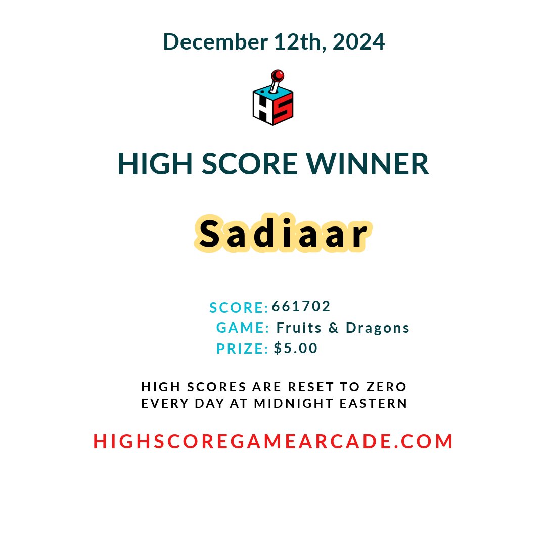 High Score Game Arcade tweet media