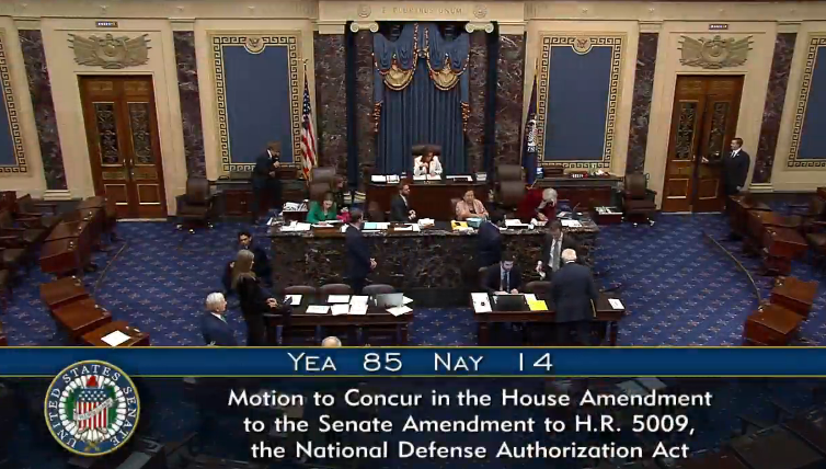 codepink's tweet image. BREAKING: The U.S. Senate has passed the National Defense Authorization Act (NDAA) 85-14, allocating $895,000,000,000 for militarization and war in 2025.