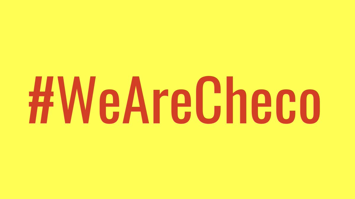 Que se sepa y que resuene: #WeAreCheco

Lo mejor está por venir.