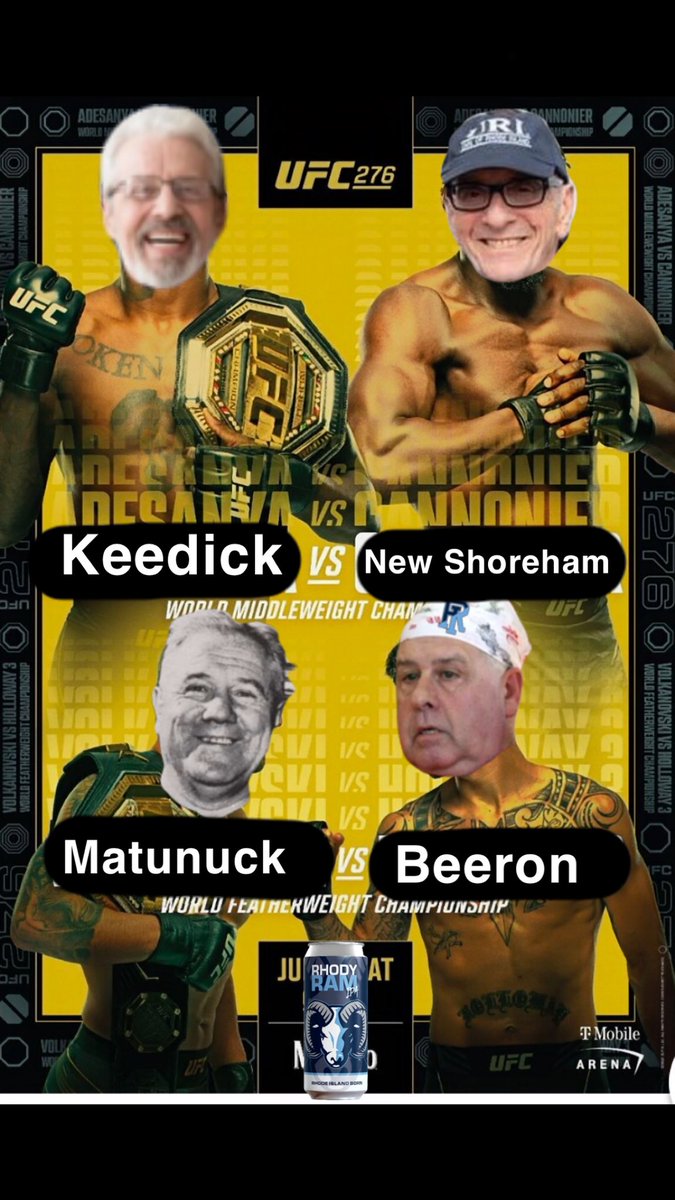 JimmyBeeron's tweet photo. Big showdown this week in our Fantasy Football semifinals!!

We got Don vs Ralph and Bob vs Jimmy. 

A lot of Rhody Ram IPAs on the line as the winner of our league gets 100 Rhody Ram IPAs #Trust #Reload 

Let me know who ya got winning it all. #ForFleming https://t.co/0h9dcBEan2