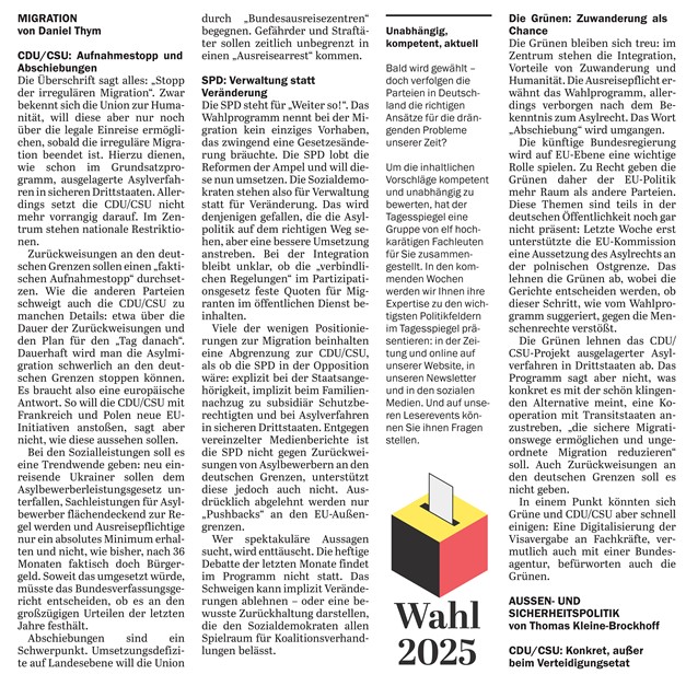 DanielThym's tweet photo. #Wahlprogramme & #Migration 📢@spdbt: VERWALTUNG statt Veränderung @Die_Gruenen: beinahe HUMANITÄT @cducsubt: alles ANDERS🤔Leere Versprechungen? Was steht zwischen Zeilen & funktioniert?✅#Expertencheck @Tagesspiegel https://t.co/xLIsphZxX9🎙️Interview https://t.co/mAjy5uRPaZ https://t.co/7HLWfkVdTx