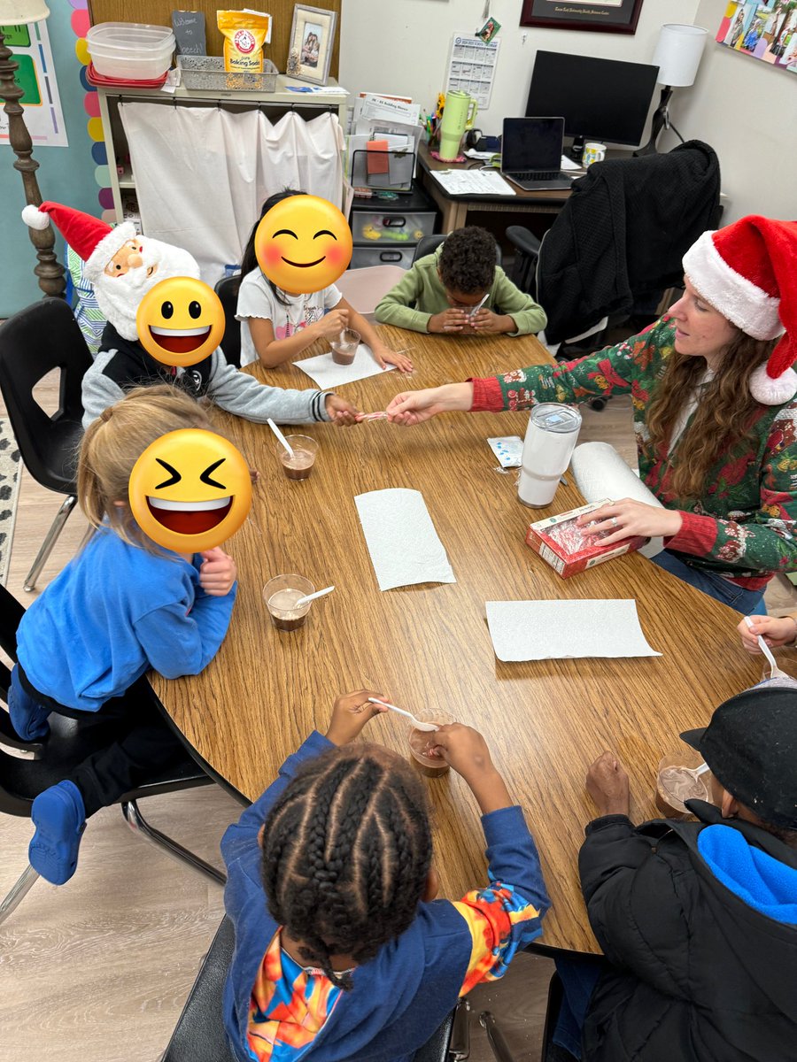 brooke_slp's tweet photo. Our speech friends are having a great week with our holiday themed activities! Making hot cocoa &amp; oobleck! #RISDBeTheOne #RISDSLP https://t.co/Cnp81wW4Mv