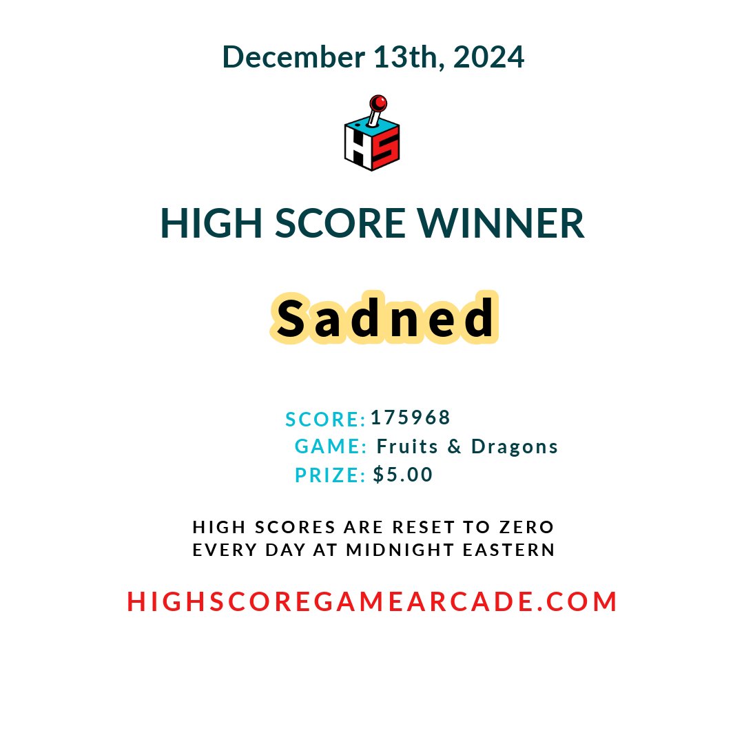 High Score Game Arcade tweet media