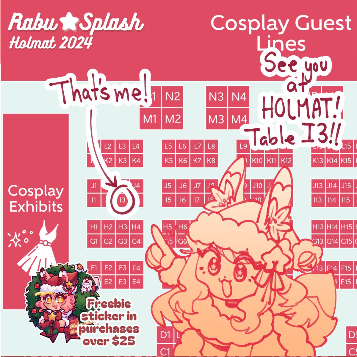 Rabusplash's tweet image. Hiya!!! Everyone!!! I haven't been around much but guess what!!!

🌟WE ARE GOING TO HOLMAT!🌟 

Here's my Catalogue! Hope to see you there at Table I3!!