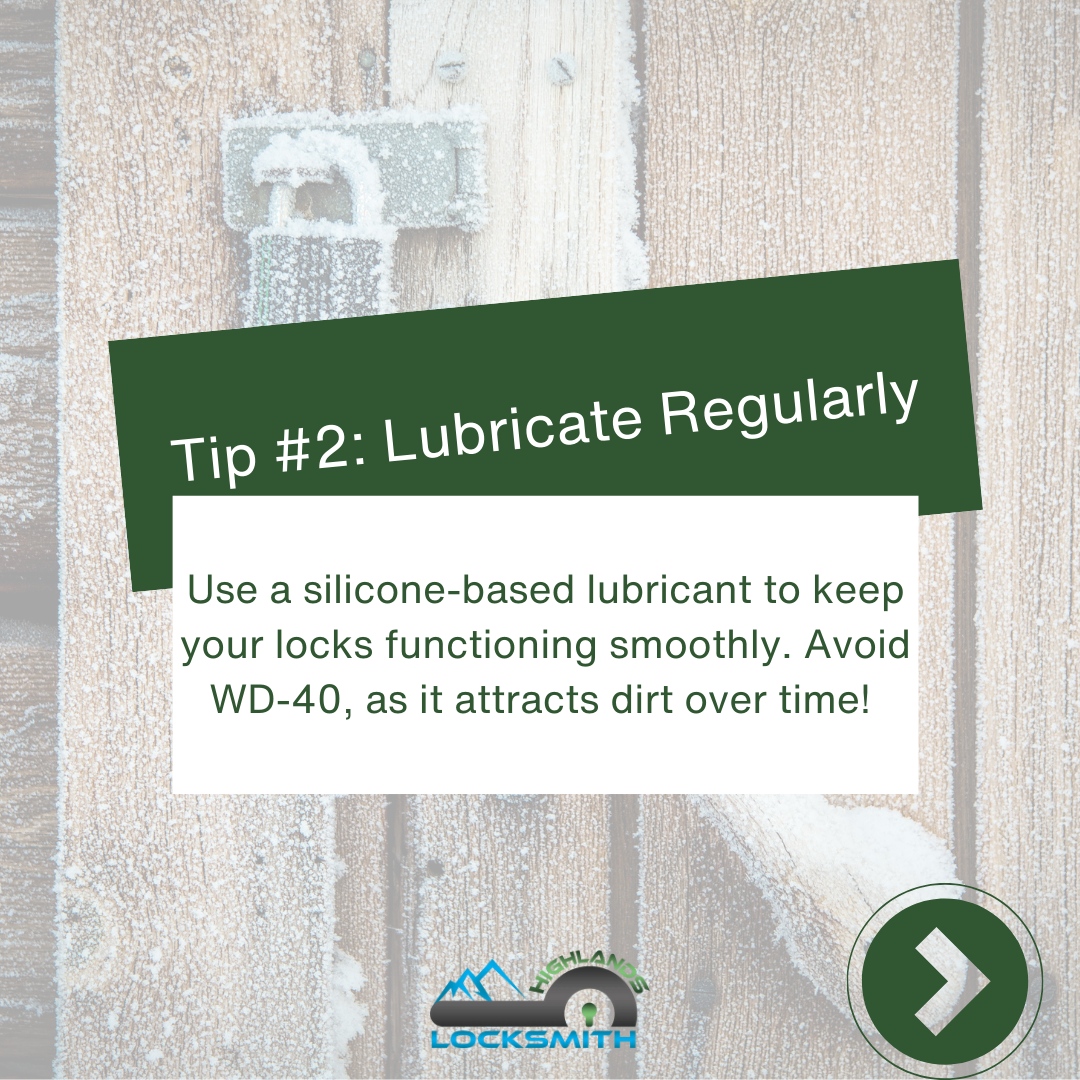 Highlands375's tweet photo. Winter is here—make sure your locks are ready for the chill! ❄️ 

Follow these essential tips to keep your locks functioning smoothly all season long. 🛠️ 

Stay secure and avoid those winter lock troubles. 

Click the link below to learn more: Website:@www.highlandlocksmithde... https://t.co/9bwv0dbL6n