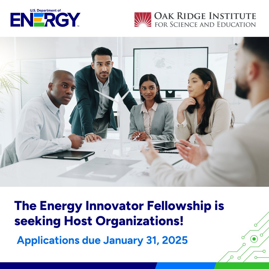 DOECMEI's tweet photo. Calling electric cooperatives, grid operators, state energy offices, & more! If your energy project needs support & you want to help a budding #EnergyPro gain experience in the #EnergySector, apply as a Host Institution for the #EnergyInnovatorFellowship: https://t.co/xDvF4hF1lG https://t.co/5geCWN3Roy