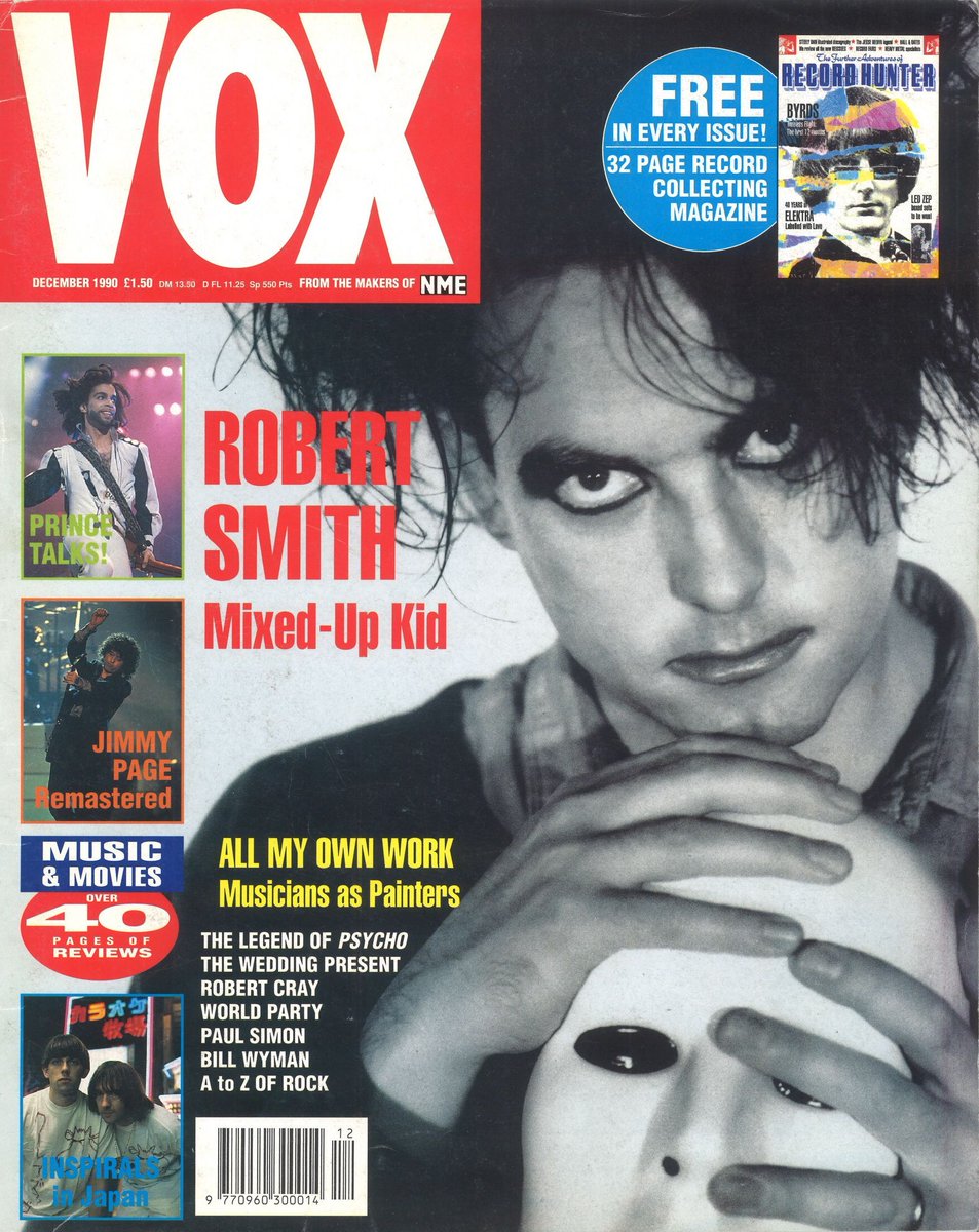 TheCureForever_'s tweet photo. Robert Smith graces the Dec 1990 cover of Vox (UK). Dubbed the "Mixed-Up Kid," this issue dives into The Cure's creative evolution. A must for fans of timeless artistry. 🖤✨
#RobertSmith #TheCure #VoxMagazine #MixedUp #1990sMusic #AlternativeMusic #MusicHistory #IconicMoments https://t.co/KgGi16clz7