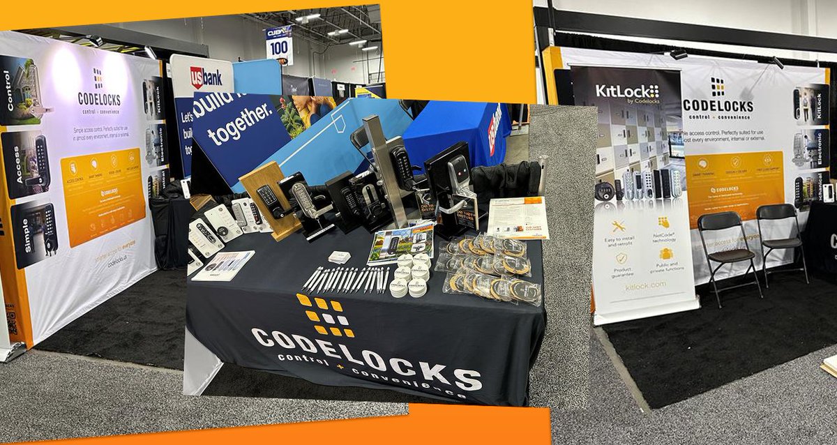 CodelocksInc's tweet image. We’re at @ojbanewyork! Visit booth #217 to see Codelocks locking solutions in action and receive a sweet treat! 
#OJBA #Expo #Codelocks