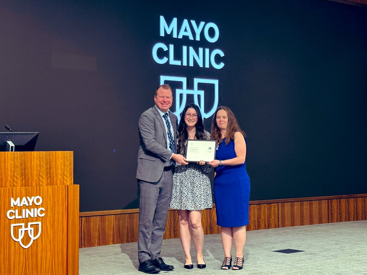 MayoClinicFLGIH's tweet photo. Wow! @MayoClinicFLGIH team takes home several awards for 2024 Annual DOM Awards 

🏆 @VKumbhari Outstanding Research
🏆 @ibdgijami EverybodyIN 
🏆 Erica Hill, Rebecca Harden Team Innovation
🏆Daniel Jerreld Admin Leader 

We have an incredible group across all shields 🎉 https://t.co/t2suyoYaMZ