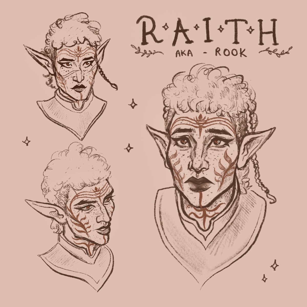 corvling's tweet photo. First sketches of my first Rook, still figuring out their face 🪴
#DragonAge https://t.co/6RrLKKFkoe