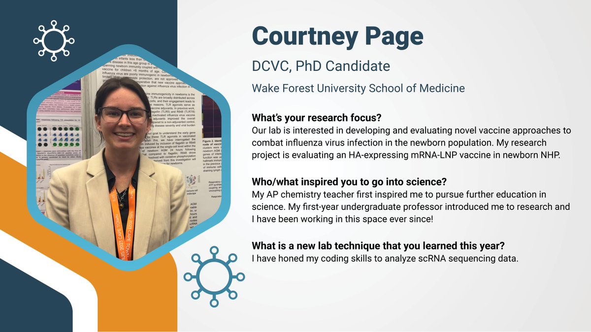 NIAID CIVICs (@niaidcivics) on Twitter photo Courtney Page was first inspired to pursue an education in science during her AP chemistry class! She is now a PhD Candidate at <a href="/wakeforestmed/">Wake Forest University School of Medicine</a> and a member of DCVC. Her research is aimed toward developing a novel vaccine for newborns. #meetCIVICs Courtney Page was first inspired to pursue an education in science during her AP chemistry class! She is now a PhD Candidate at <a href="/wakeforestmed/">Wake Forest University School of Medicine</a> and a member of DCVC. Her research is aimed toward developing a novel vaccine for newborns. #meetCIVICs
