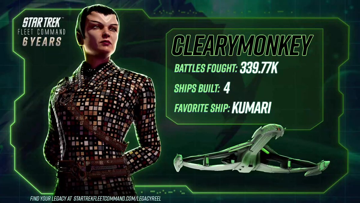 ClearyMonkey's tweet photo. Thanks @StarTrekFleet for the #STFCLEGACY reel for 6 years of the game. 🖖
 https://t.co/GPxJ2sOXjJ https://t.co/QvPsA0xI5T
