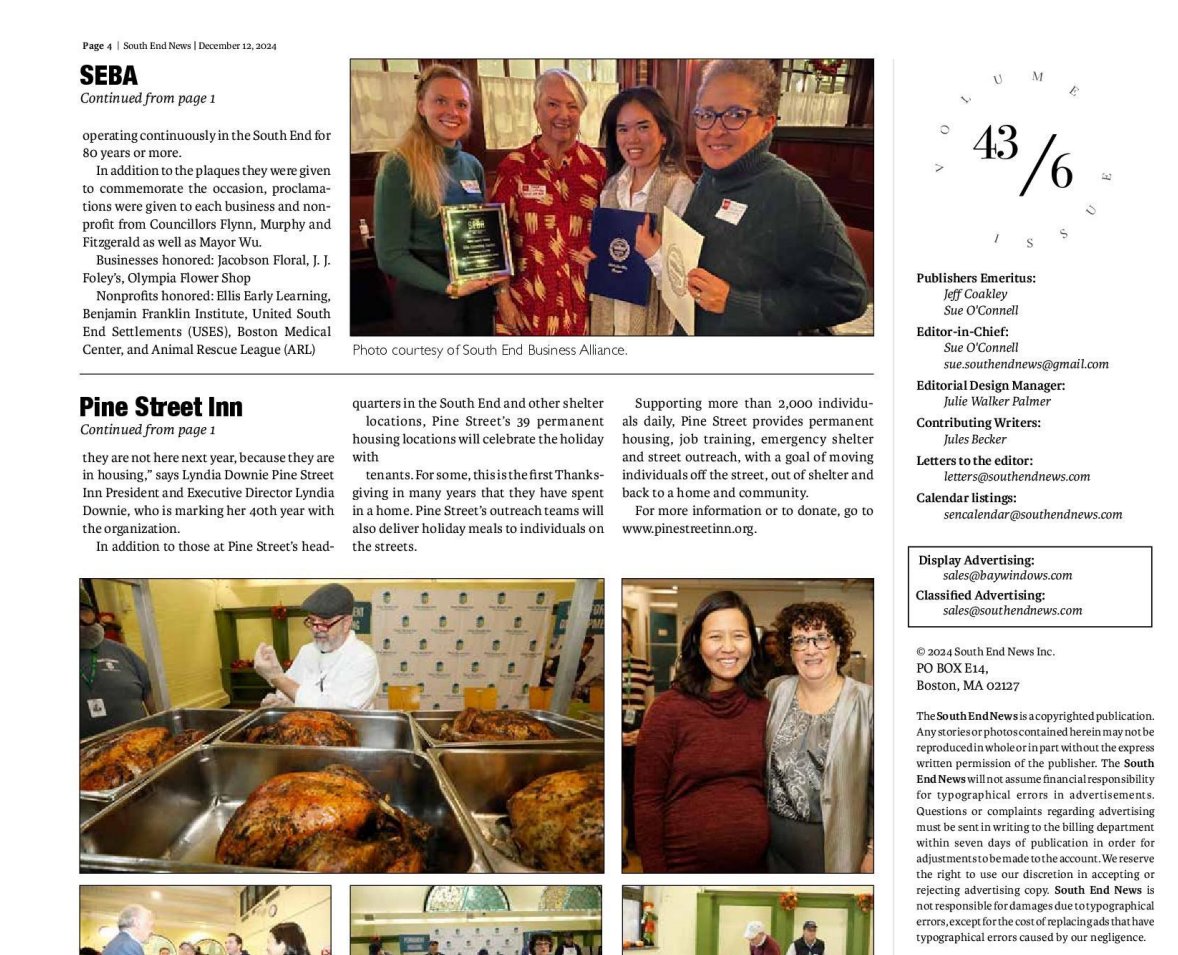 Ellis is thankful to be highlighted in the most recent issue of the <a href="/SouthEndNews/">South End News</a>! We announced the newest addition to our team, Chief Financial and Strategy Officer Jay Dave, and were recognized by <a href="/Boston_SEBA/">SEBA</a>  for our legacy in the South End.

#SouthEndNews #SEBA