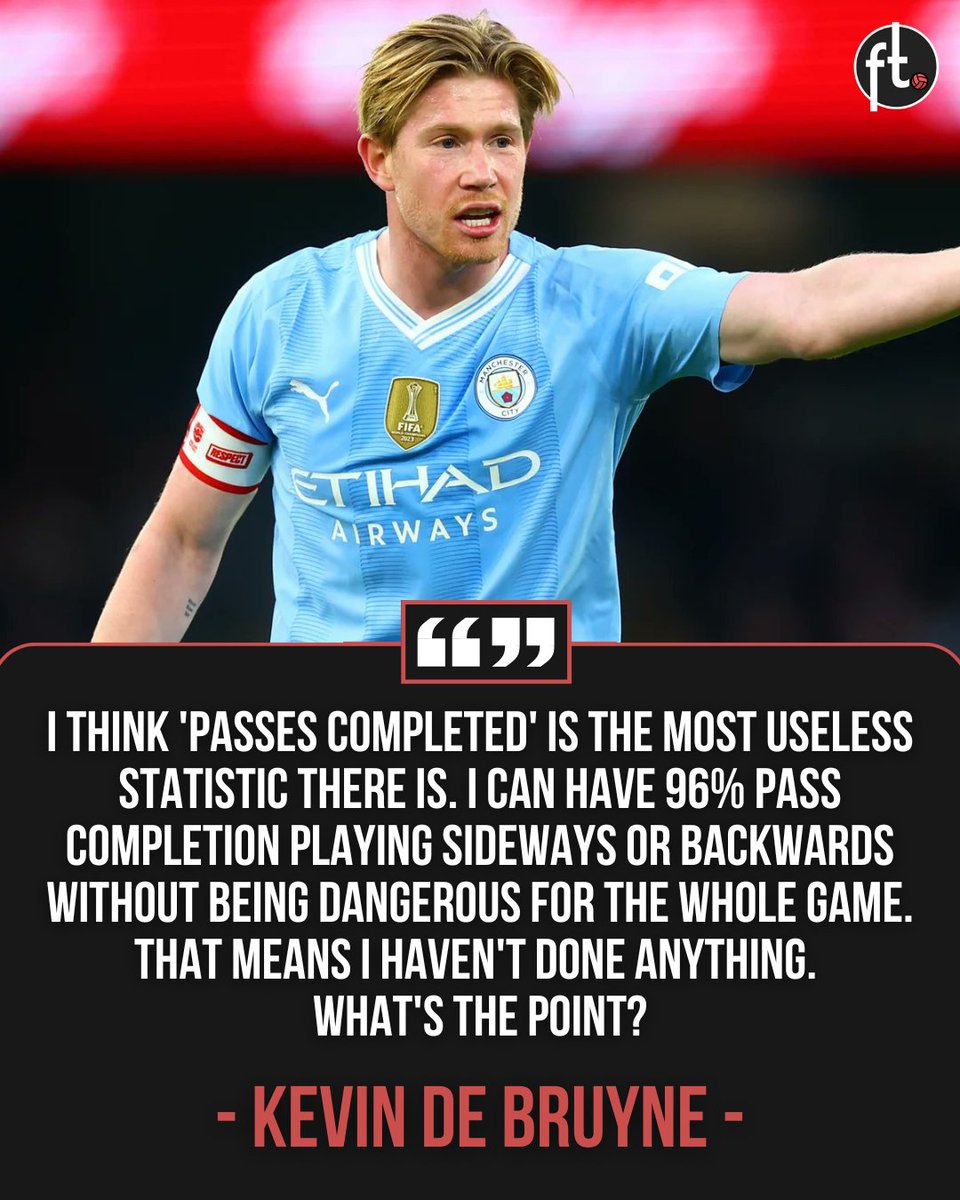 🗣️ Kevin De Bruyne woke up and spoke facts...