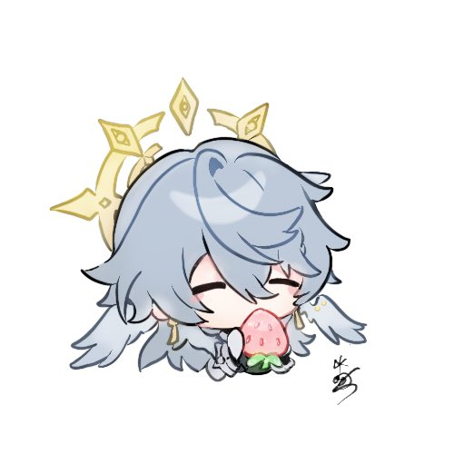 look, he loves strawberries okay?