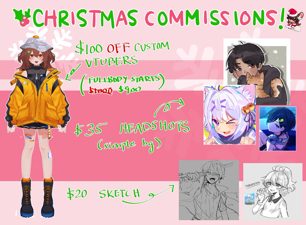 desporous's tweet photo. I'm opening up commissions for Christmas! 🎄DM me if ur interested ❤️ Limited slots tho ;u; https://t.co/WZryEGDfKB
