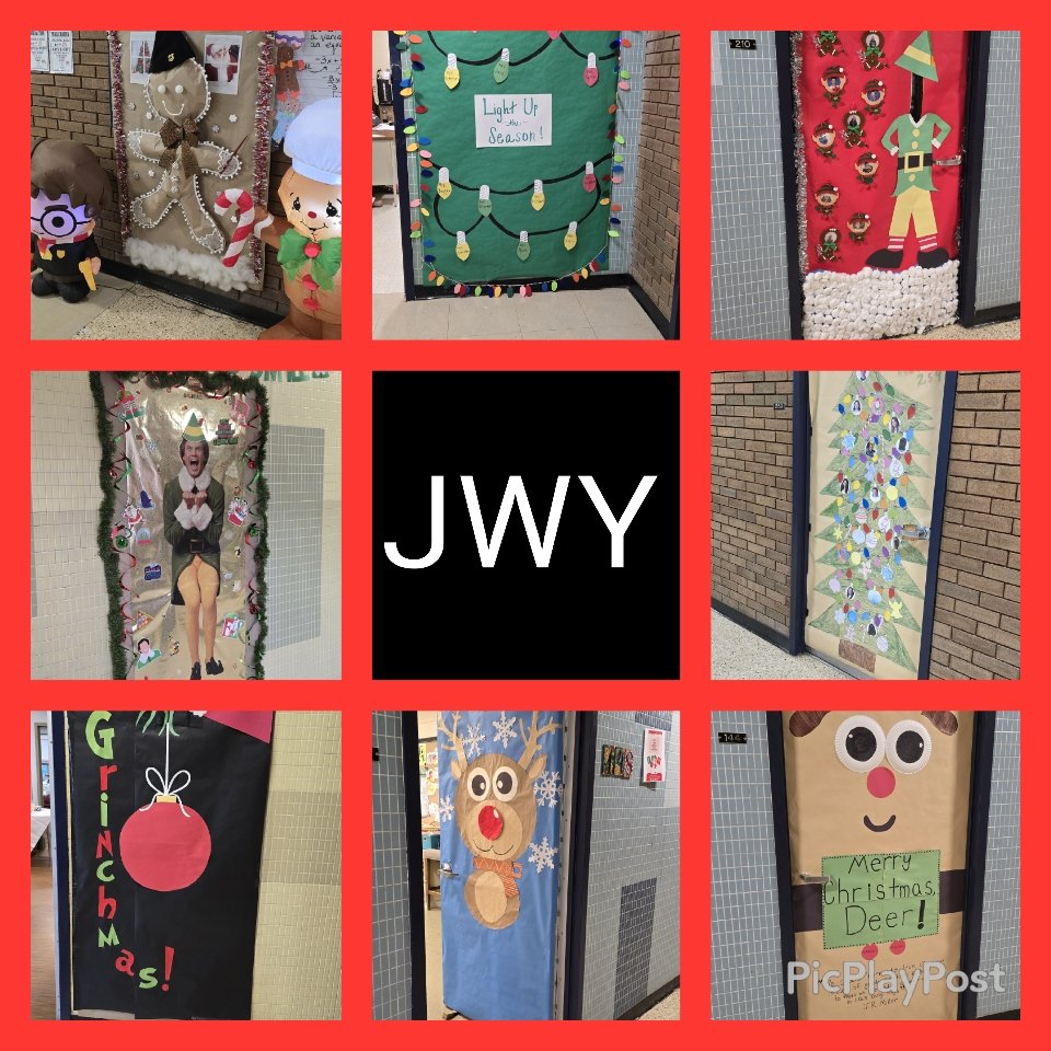 JWYAP_BBP's tweet photo. Decorating Of The Doors! Happy Holidays! https://t.co/tCiWXv0sis