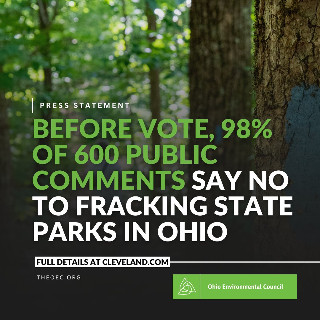 OhioEnviro's tweet photo. OEC Senior Attorney, Nathan Johnson, emphasizes the critical need to listen to #Ohioans about the #lands they cherish. The overwhelming opposition to #fracking in state parks highlight the deep connection with communities. https://t.co/moDGg1hvHQ &amp; https://t.co/snObxgUK7l. https://t.co/8DosmG4cnd