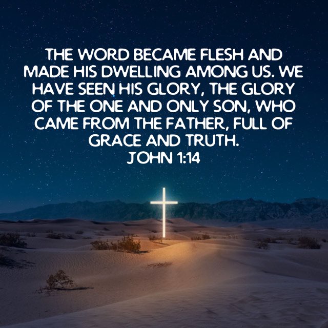 SvdByGrac3's tweet image. “The Word became flesh and made his dwelling among us. We have seen his glory, the glory of the one and only Son, who came from the Father, full of grace and truth.”
John 1:14 NIV
bible.com/bible/111/jhn.…
#John1v14 John1:14 John1.14 #JohnOneFourteen