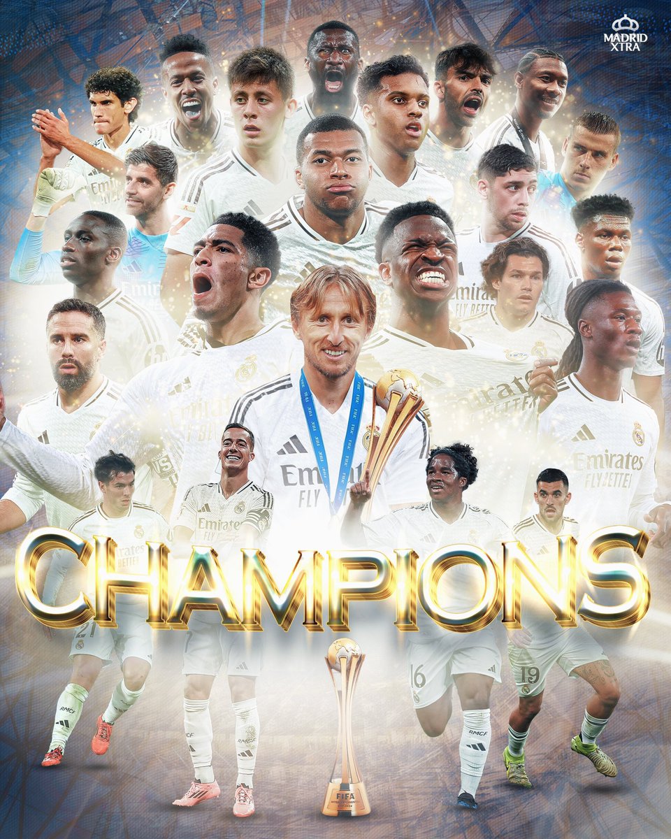 MadridXtra's tweet photo. 🚨 REAL MADRID ARE INTERCONTINENTAL CUP CHAMPIONS! https://t.co/fhXqiJL6pI