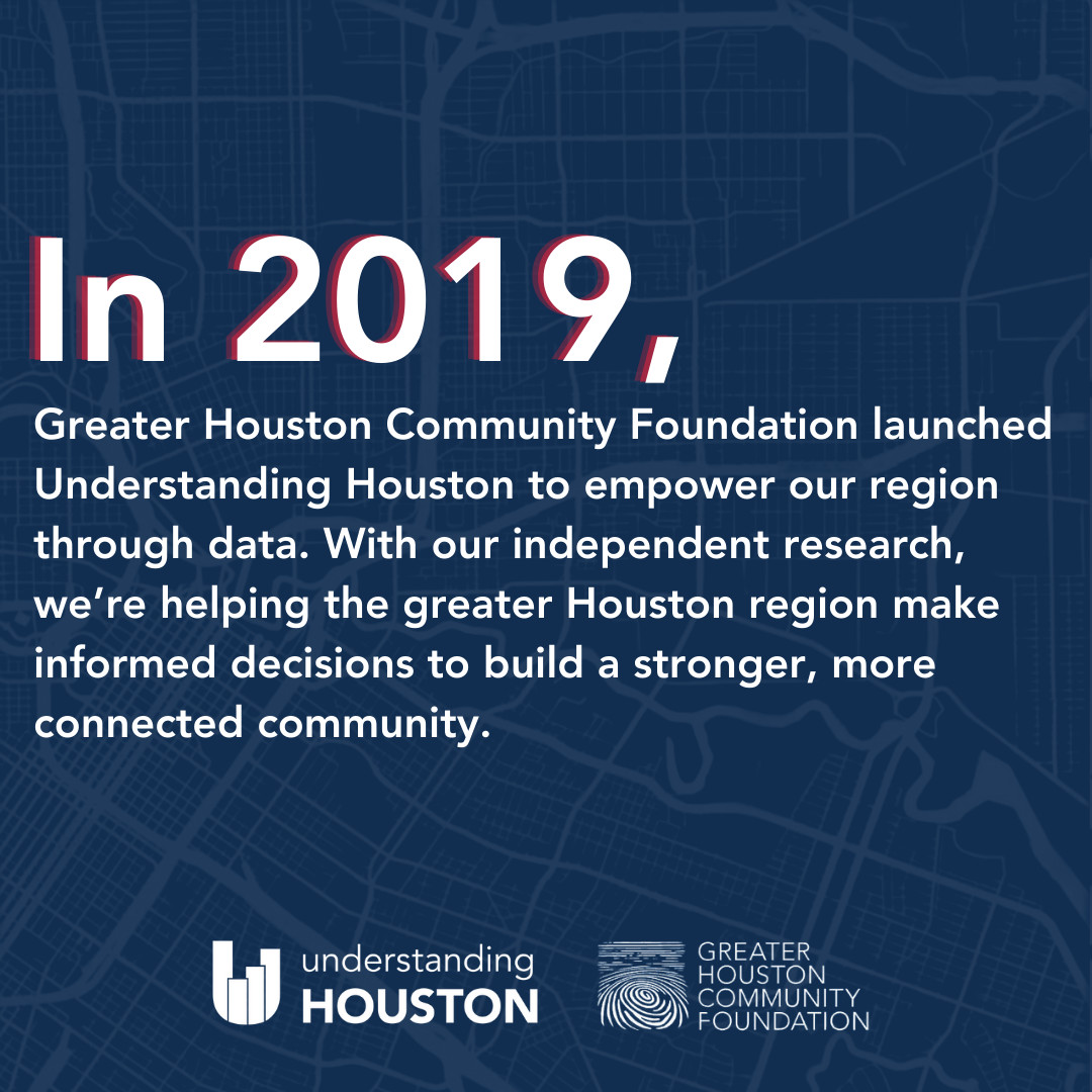 UnderstandHOU's tweet photo. Celebrating 5 Years of Impact! 
Since 2019, Understanding Houston has been the go-to resource for quality-of-life data in Greater Houston.
📊 250K+ visitors | 👥 3,800+ briefings delivered 

We're turning data into action for a stronger, more connected community. @greaterhoucf https://t.co/tWDuyRz63Q