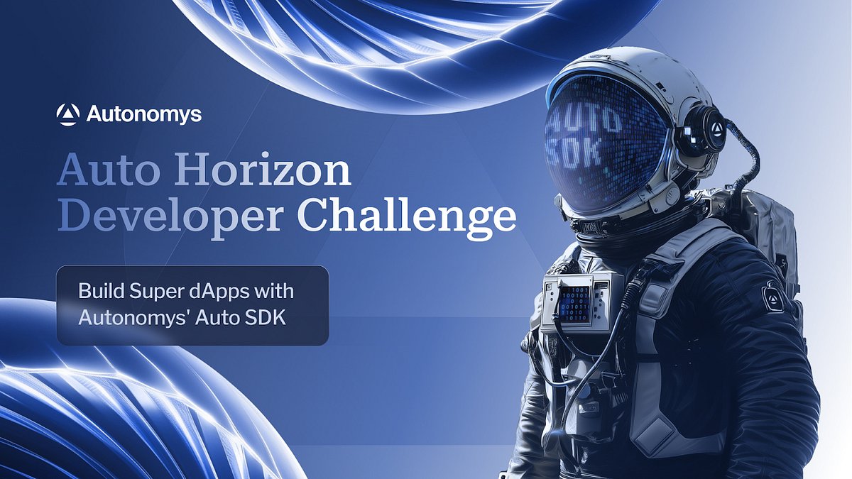 AutonomysNet's tweet image. 🛠️ CALLING ALL DEVELOPERS!

The Auto Horizon Developer Challenge has just begun! This is your opportunity to challenge yourself, think outside the box, and create something truly unique, useful, or exceptional using the Autonomys Auto SDK.

🎯What’s the challenge?
• Build a…