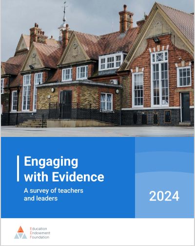 EEF (@educendowfoundn) on Twitter photo đź’ˇ Have you seen our new Engaging with Evidence report?
It focuses on how teachers and school leaders are using and engaging with research evidence.
It's based on polling commissioned through <a href="/TeacherTapp/">Teacher Tapp</a>.
Take a look: tinyurl.com/yx8cz8um đź’ˇ Have you seen our new Engaging with Evidence report?
It focuses on how teachers and school leaders are using and engaging with research evidence.
It's based on polling commissioned through <a href="/TeacherTapp/">Teacher Tapp</a>.
Take a look: tinyurl.com/yx8cz8um