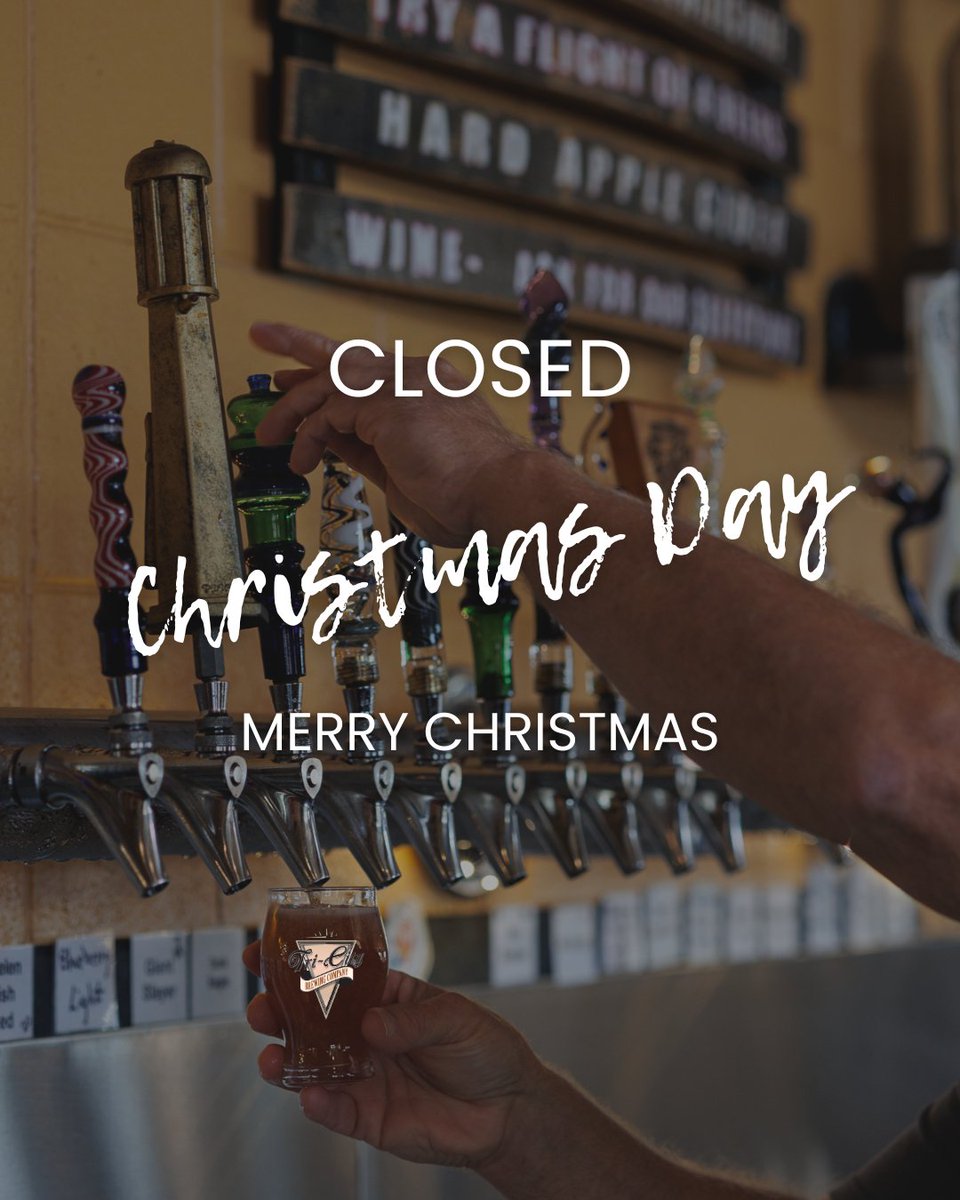 TriCityBrewing's tweet image. 🎄We'll be closed on Christmas Day, but join us before to spread some holiday cheer! 
To celebrate with family and friends! 🍻 

#tricitybrewing #craftbeer #michiganmade
