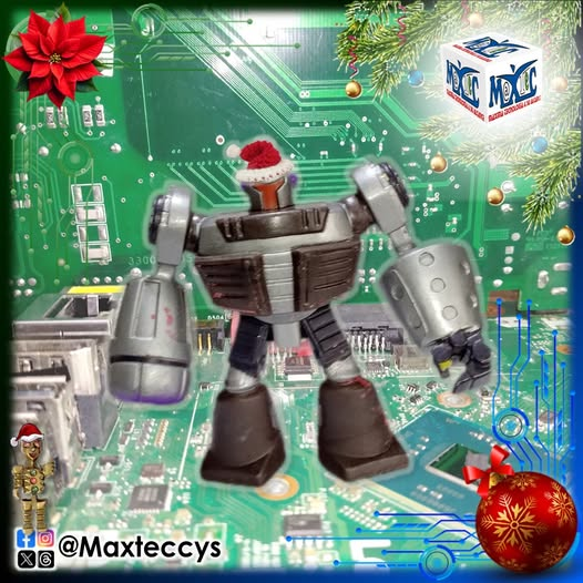 MaXTeCCyS's tweet photo. ❄ 🎄 🎅 #FelicesFiestas #FelicesFiestasDecembrinas
💻 #maxteccys #maxteccomputacionyservicio 🖥️ #circuito ⏚ #circuits #electronicscomponents #componenteseletronicos 💾 #computador #computadora #tarjeta #tarjetamadre #tarjetaelectronica 🇲🇽 #Robot #robotito #droide #Droid https://t.co/YkXblBFfd8
