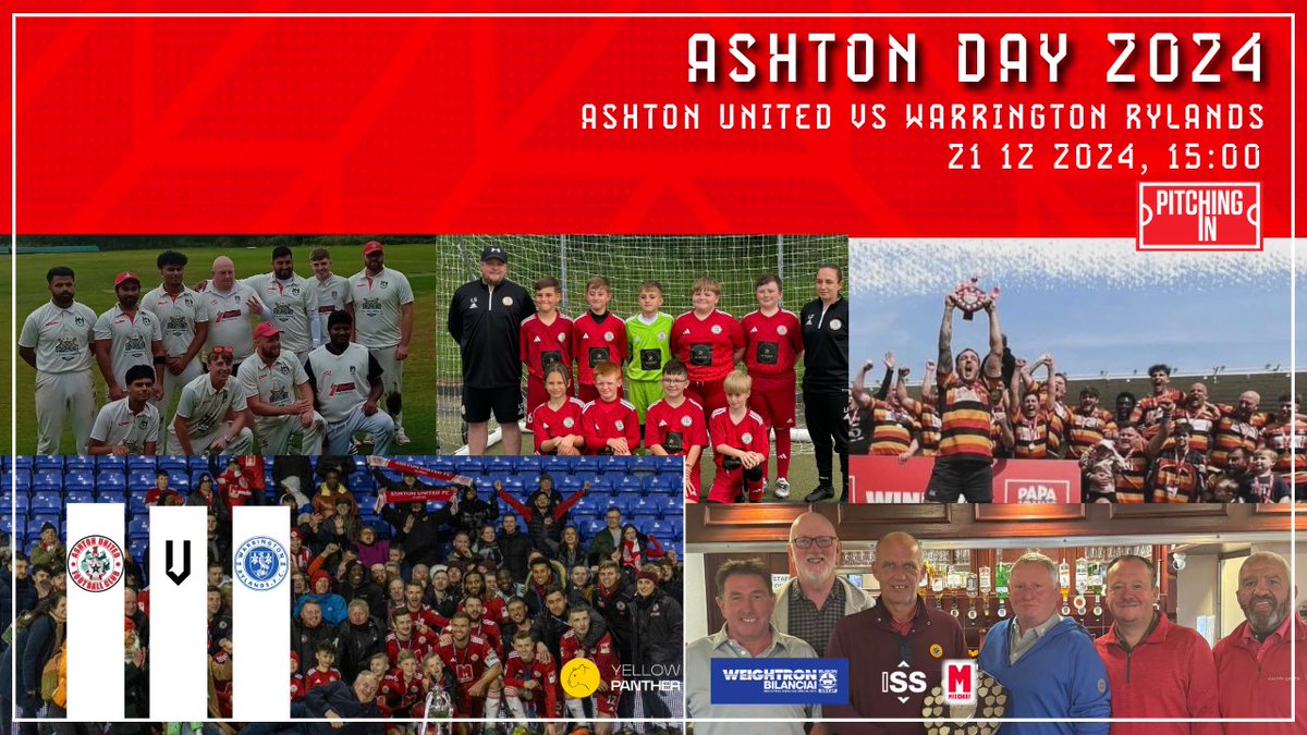 Ashton United FC (@ashtonunitedfc) on Twitter photo ๐๐๐๐๐๐ ๐๐๐ ๐๐๐๐
Saturday's meeting with Warrington Rylands sees us celebrate all things sporting our town โคต๏ธ
๐ashtonunited.co.uk/news-single/asโฆ
Get your tickets now to secure your place in the celebration of Ashton
๐ tinyurl.com/hometicks
#aufc #robinsrevolution ๐๐๐๐๐๐ ๐๐๐ ๐๐๐๐
Saturday's meeting with Warrington Rylands sees us celebrate all things sporting our town โคต๏ธ
๐ashtonunited.co.uk/news-single/asโฆ
Get your tickets now to secure your place in the celebration of Ashton
๐ tinyurl.com/hometicks
#aufc #robinsrevolution