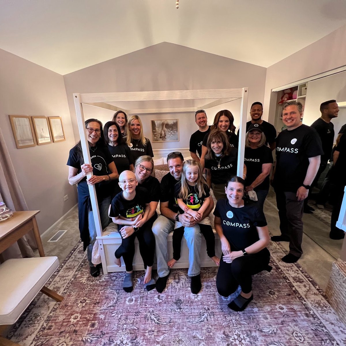 Sweet Emmy &amp; her sister can't wait to create, dress up, &amp; enjoy playtime together! 💕 #Thankyou to <a href="/Compass/">Compass</a> for sponsoring &amp; working with #SpecialSpaces #Illinois to make Emmy's dreams come true. We’re so grateful to be a part of such a special moment for this deserving family!