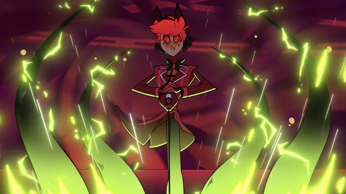 spookiepie_'s tweet image. I know there doesn’t need to be an explanation for everything, but Alastor having (lightning infused?) tentacles is such a silly and random ability. I love it. 
#SpookiePie #HazbinHotel #Alastor
