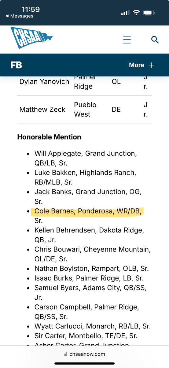 Cole Barnes (@barnes_cole4) on Twitter photo Beyond grateful to have been selected for all state and 1st team all conference. <a href="/JaronCohen1/">Jaron Cohen</a> <a href="/_pondofootball/">Ponderosa Football 🐴</a> <a href="/ChillBeal/">StrawhatLuffy</a> Beyond grateful to have been selected for all state and 1st team all conference. <a href="/JaronCohen1/">Jaron Cohen</a> <a href="/_pondofootball/">Ponderosa Football 🐴</a> <a href="/ChillBeal/">StrawhatLuffy</a>