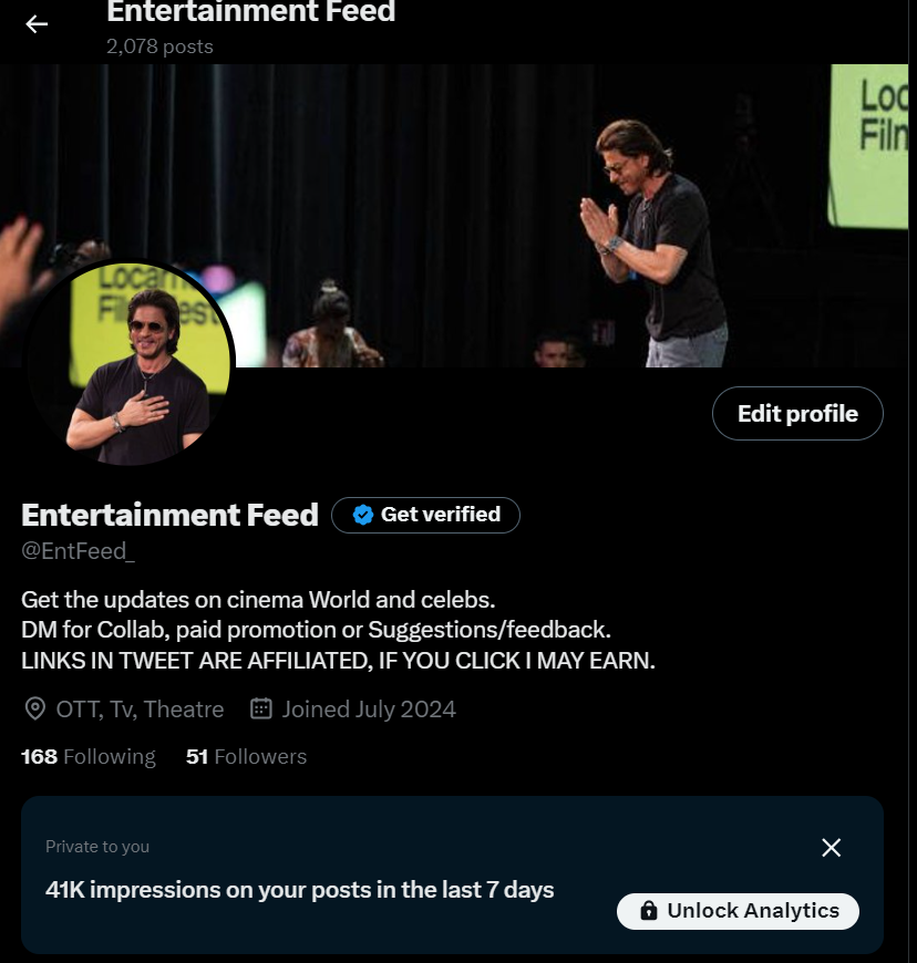 EntFeed_'s tweet image. Dear brands, here are my engagements on #printrest in the last 90 days and on Twitter in the previous 7 days. I am up for promotions. You guys can DM or email EntFeed02@gmail.com for commercials.

@zomato @SwiggyInstamart @mymagicpin
@IndiaPOCO @realmenarzoIN @amazonIN