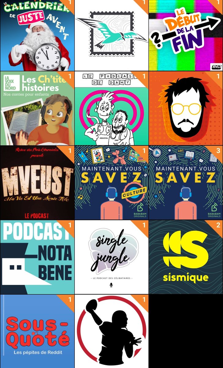 Journal des sorties de Podcast