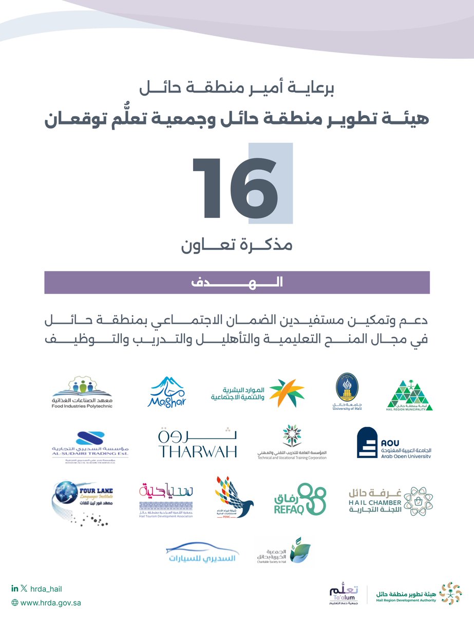 هيئة تطوير منطقة حائل tweet media