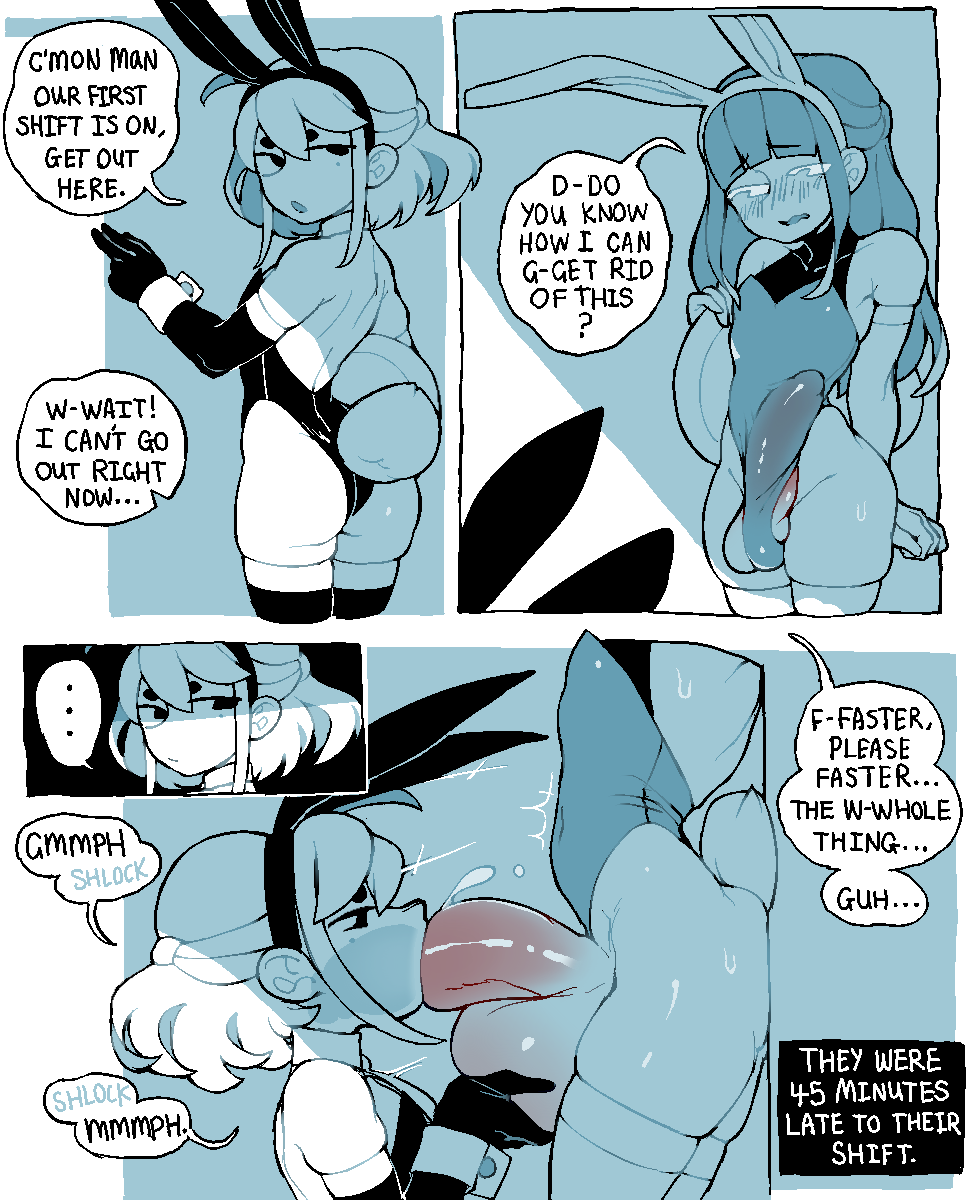 Boys gotta be ready to help each other out when working new jobs together!