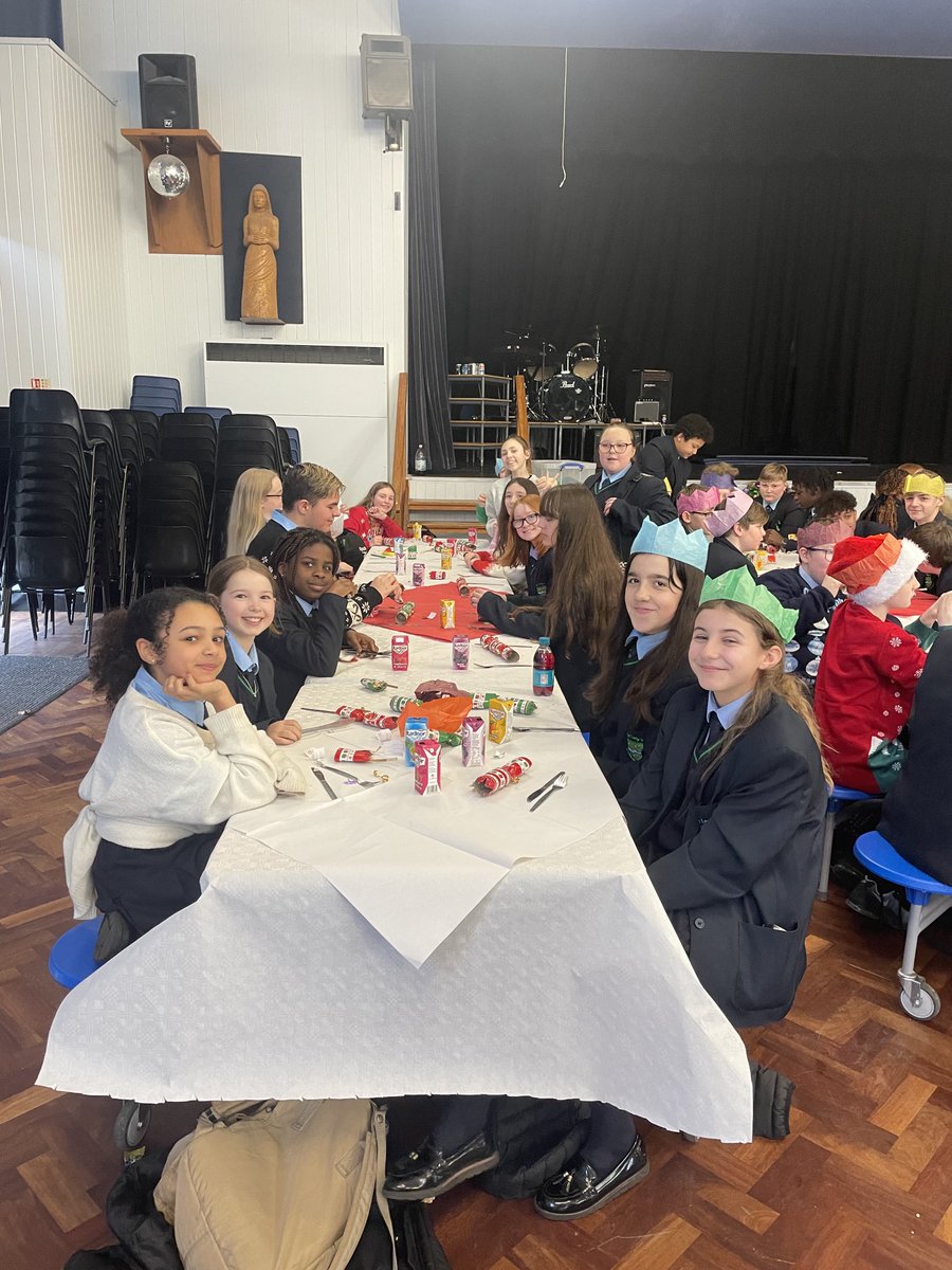 Christmas lunch enjoyed by Year 7s to Year 13s. Not long now!
