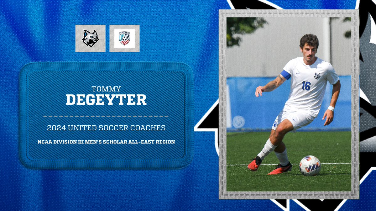 The accolades continue for senior Tommy DeGeyter who was named a United Soccer Coaches 2nd team All-East region scholar athlete.  Tommy has a 3.46 GPA in Residential Construction Technology &amp; Management.  #goonuPCTwildcats #destructionzone #d3soccer